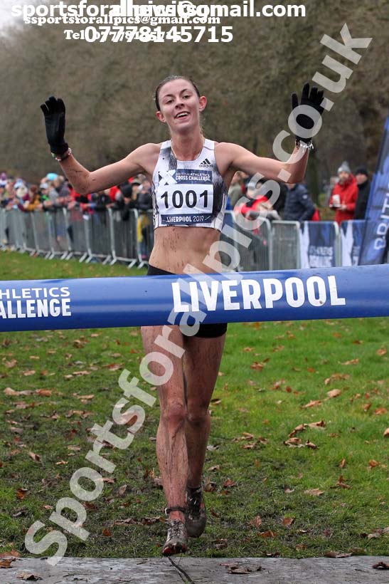 Senior and under-23 women, 2019 European Cross Country Trials and British Cross Challenge, Sefton Park, Liverpool.  Photo: David T. Hewitson/Sports for All Pics